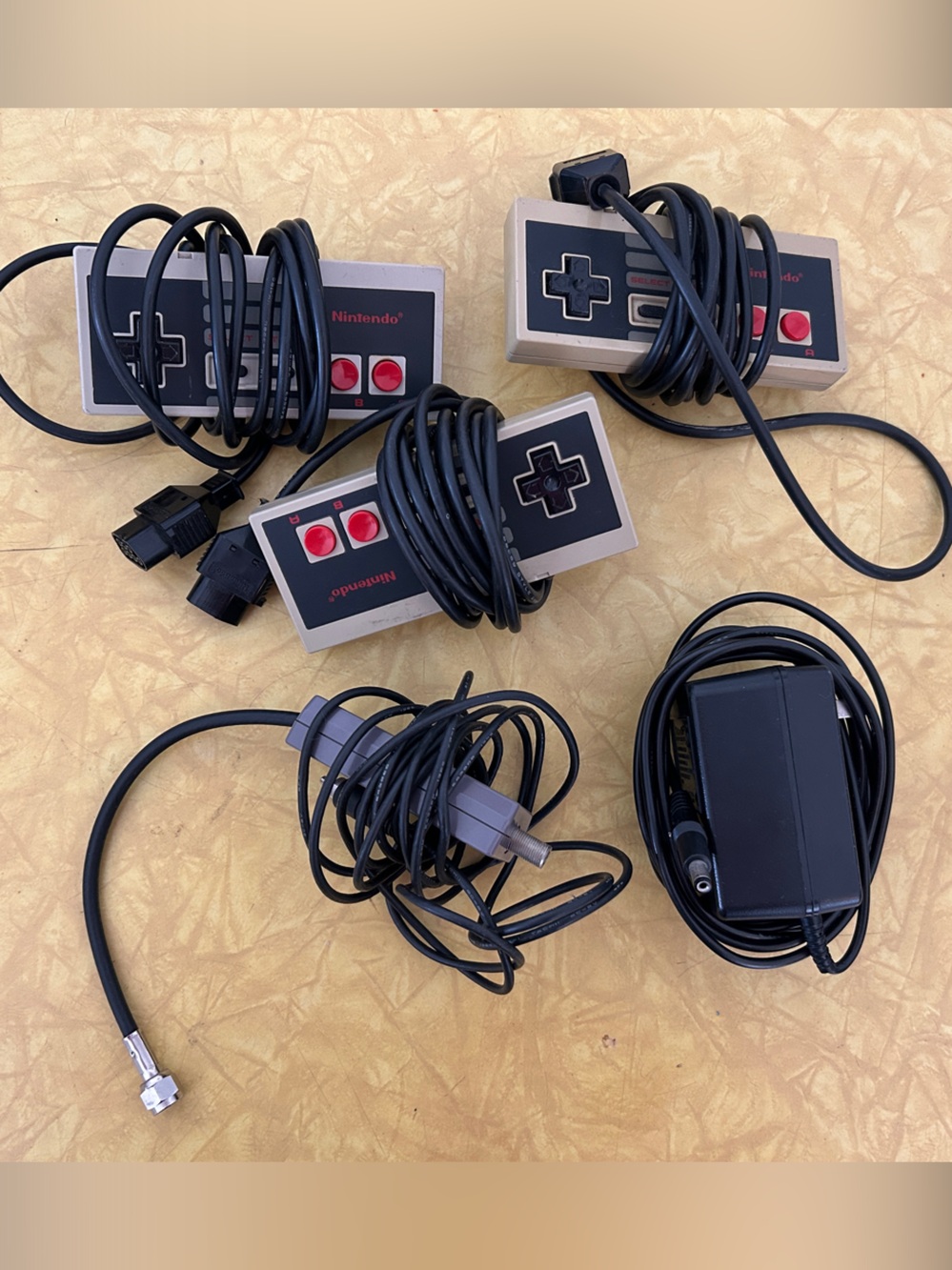 Vintage Nintendo Classic NES Controllers Set of 3